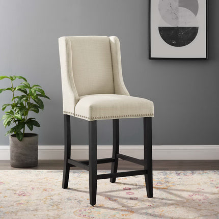 Modway EEI-3735 Baron Upholstered Fabric Counter Stool Modway