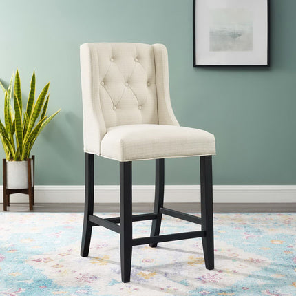 Modway EEI-3739 Baronet Tufted Button Upholstered Fabric Counter Stool Modway
