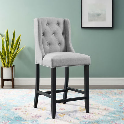 Modway EEI-3739 Baronet Tufted Button Upholstered Fabric Counter Stool Modway