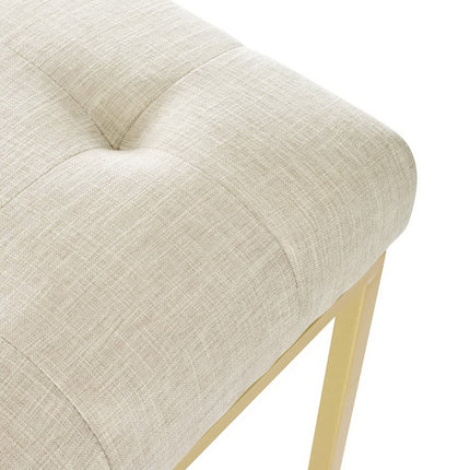 Modway EEI-3743 Privy Gold Stainless Steel Upholstered Fabric Dining Accent Chair Modway