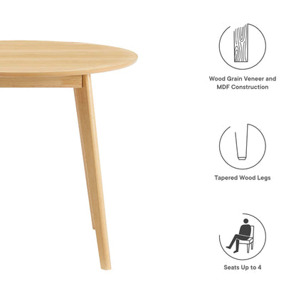 Modway EEI-3749 Vision 35" Round Dining Table Modway