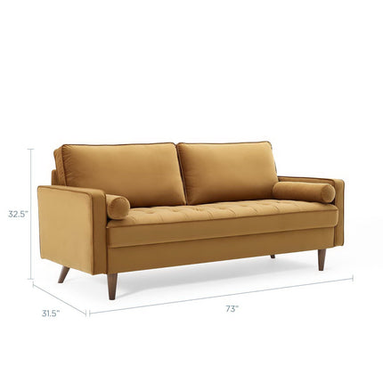 Modway EEI-3764 Valour Performance Velvet Sofa Modway