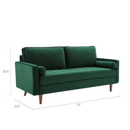 Modway EEI-3764 Valour Performance Velvet Sofa Modway