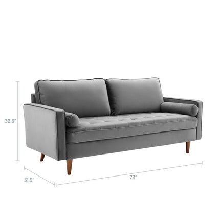 Modway EEI-3764 Valour Performance Velvet Sofa Modway