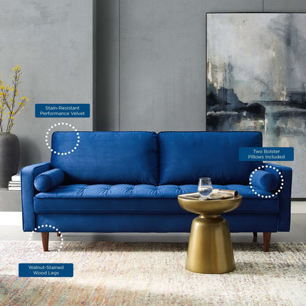 Modway EEI-3764 Valour Performance Velvet Sofa Modway