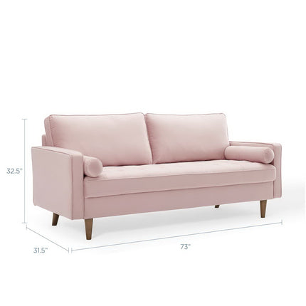 Modway EEI-3764 Valour Performance Velvet Sofa Modway