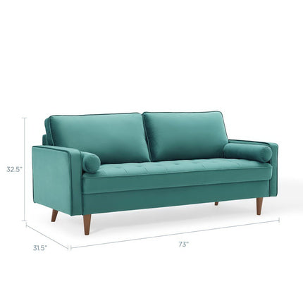 Modway EEI-3764 Valour Performance Velvet Sofa Modway