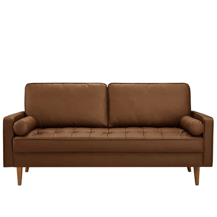 Modway EEI-3765 Valour Tufted Vegan Leather Sofa Modway