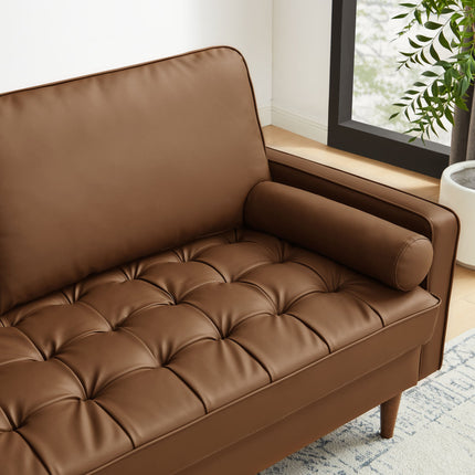 Modway EEI-3765 Valour Tufted Vegan Leather Sofa Modway