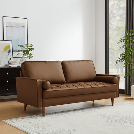 Modway EEI-3765 Valour Tufted Vegan Leather Sofa Modway