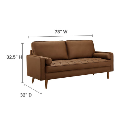 Modway EEI-3765 Valour Tufted Vegan Leather Sofa Modway