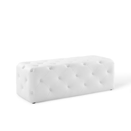 Modway EEI-3767 Amour 48" Tufted Button Entryway Faux Leather Bench Modway