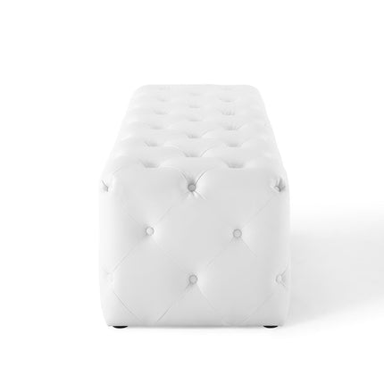 Modway EEI-3769 Amour 60" Tufted Button Entryway Faux Leather Bench Modway