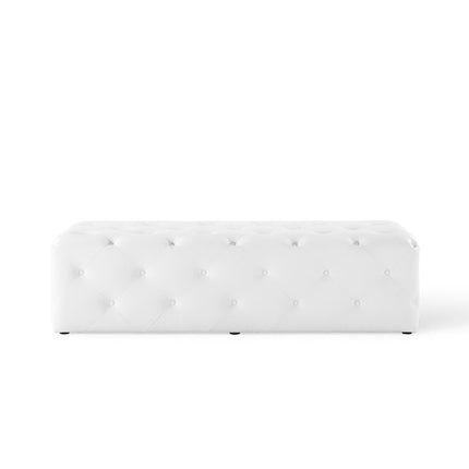 Modway EEI-3769 Amour 60" Tufted Button Entryway Faux Leather Bench Modway