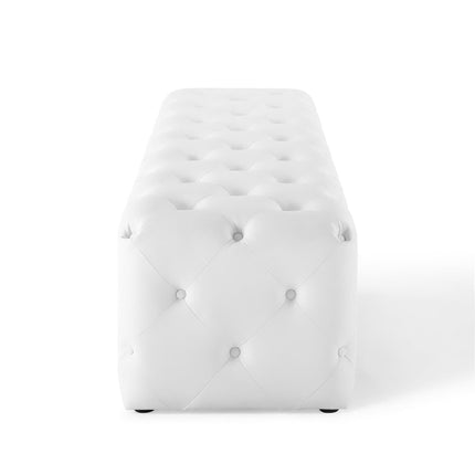 Modway EEI-3771 Amour 72" Tufted Button Entryway Faux Leather Bench Modway