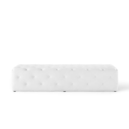 Modway EEI-3771 Amour 72" Tufted Button Entryway Faux Leather Bench Modway