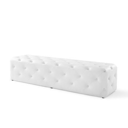 Modway EEI-3771 Amour 72" Tufted Button Entryway Faux Leather Bench Modway