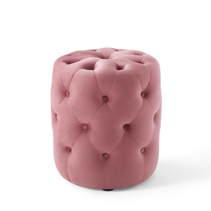 Modway EEI-3778 Amour Tufted Button Round Performance Velvet Ottoman Modway