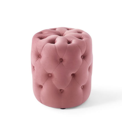 Modway EEI-3778 Amour Tufted Button Round Performance Velvet Ottoman Modway