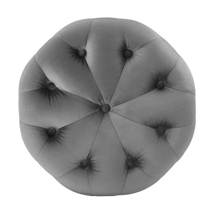 Modway EEI-3778 Amour Tufted Button Round Performance Velvet Ottoman Modway