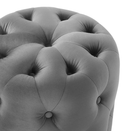 Modway EEI-3778 Amour Tufted Button Round Performance Velvet Ottoman Modway