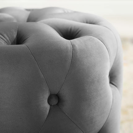 Modway EEI-3778 Amour Tufted Button Round Performance Velvet Ottoman Modway
