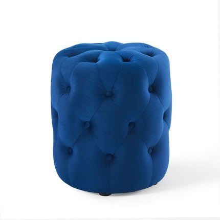 Modway EEI-3778 Amour Tufted Button Round Performance Velvet Ottoman Modway