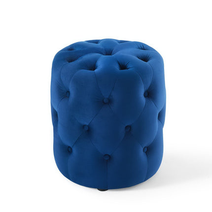 Modway EEI-3778 Amour Tufted Button Round Performance Velvet Ottoman Modway