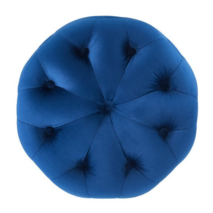 Modway EEI-3778 Amour Tufted Button Round Performance Velvet Ottoman Modway