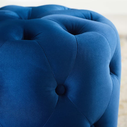 Modway EEI-3778 Amour Tufted Button Round Performance Velvet Ottoman Modway