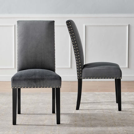 Modway EEI-3779 Parcel Performance Velvet Dining Side Chairs Set of 2 Modway