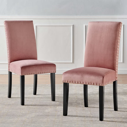 Modway EEI-3779 Parcel Performance Velvet Dining Side Chairs Set of 2 Modway