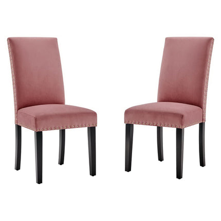 Modway EEI-3779 Parcel Performance Velvet Dining Side Chairs Set of 2 Modway