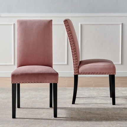 Modway EEI-3779 Parcel Performance Velvet Dining Side Chairs Set of 2 Modway