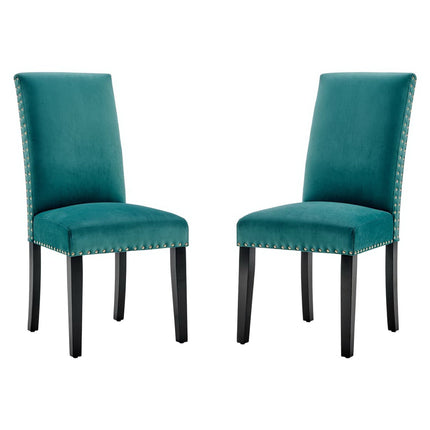 Modway EEI-3779 Parcel Performance Velvet Dining Side Chairs Set of 2 Modway