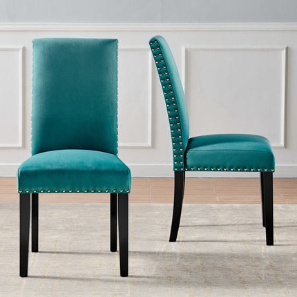 Modway EEI-3779 Parcel Performance Velvet Dining Side Chairs Set of 2 Modway