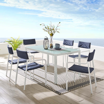 Modway EEI-3797 Raleigh 7 Piece Outdoor Patio Aluminum Dining Set Modway