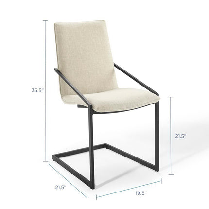 Modway EEI-4489 Pitch Upholstered Fabric Dining Armchair Set of 2 Modway