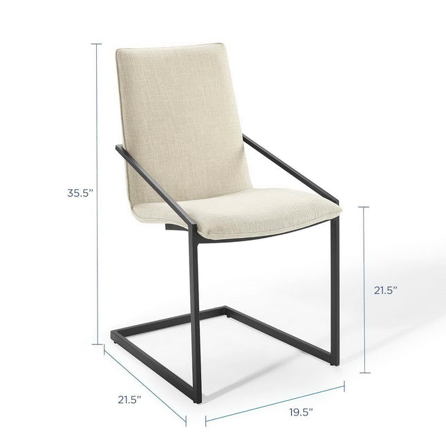 Modway EEI-4489 Pitch Upholstered Fabric Dining Armchair Set of 2 Modway