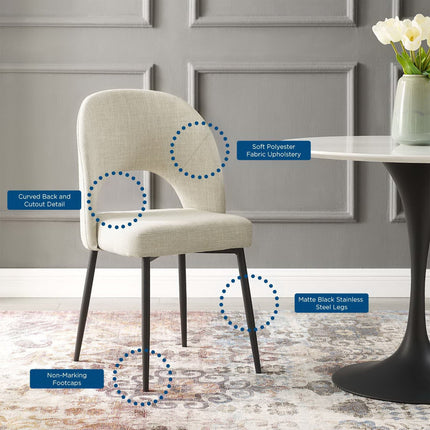 Modway EEI-3801 Rouse Upholstered Fabric Dining Side Chair Modway