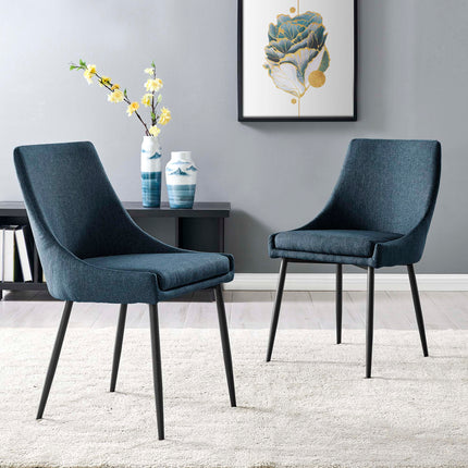 Modway EEI-3809 Viscount Upholstered Fabric Dining Chairs Set of 2 Modway