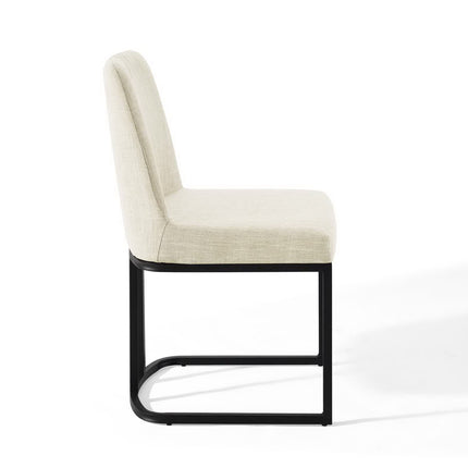 Modway EEI-3811 Amplify Sled Base Upholstered Fabric Dining Side Chair Modway