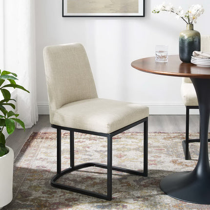 Modway EEI-3811 Amplify Sled Base Upholstered Fabric Dining Side Chair Modway