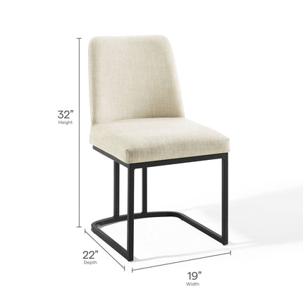 Modway EEI-3811 Amplify Sled Base Upholstered Fabric Dining Side Chair Modway