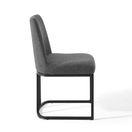 Modway EEI-3811 Amplify Sled Base Upholstered Fabric Dining Side Chair Modway