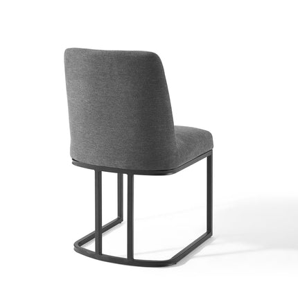 Modway EEI-3811 Amplify Sled Base Upholstered Fabric Dining Side Chair Modway