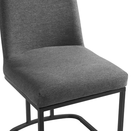 Modway EEI-3811 Amplify Sled Base Upholstered Fabric Dining Side Chair Modway