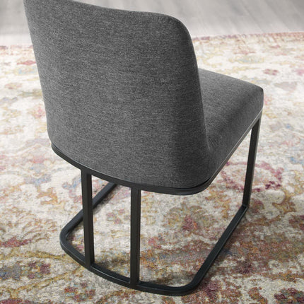 Modway EEI-3811 Amplify Sled Base Upholstered Fabric Dining Side Chair Modway