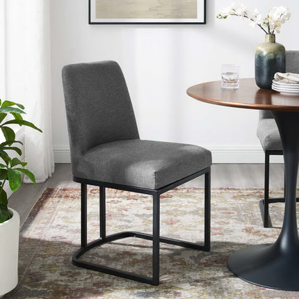 Modway EEI-3811 Amplify Sled Base Upholstered Fabric Dining Side Chair Modway