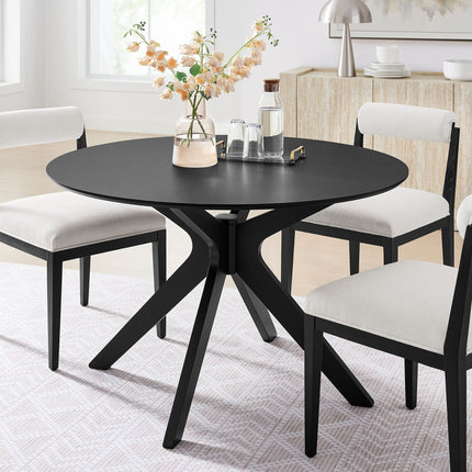 Modway EEI-3847 Crossroads 47" Round Wood Dining Table Modway
